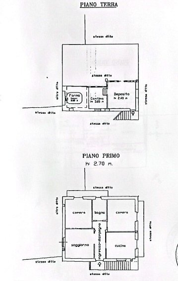 Independent house Via del Tostico, 3, Revello - floor plans 1