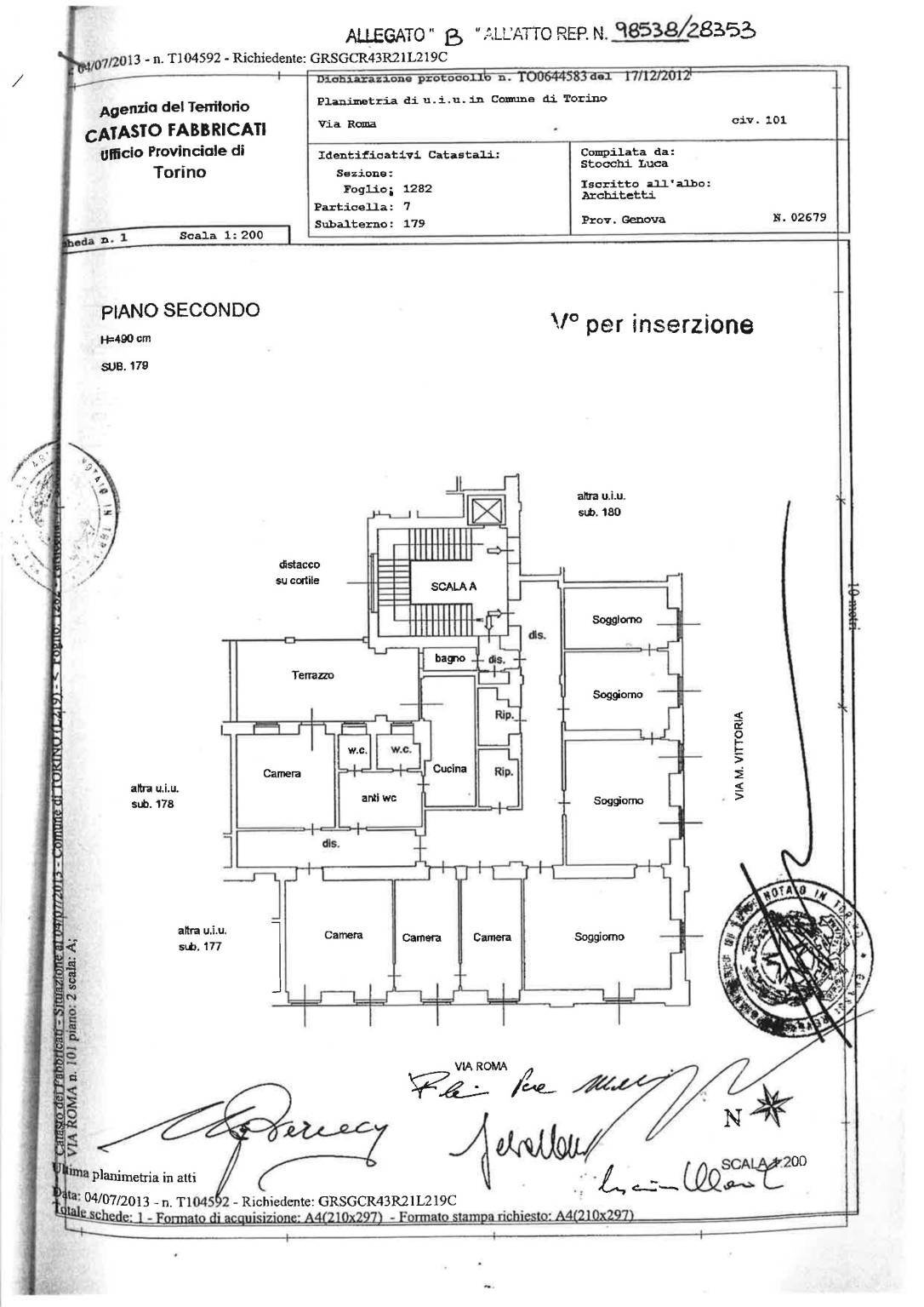 Negozio corso Siracusa, 154, Torino (zona Santa Rita) - planimetria 1