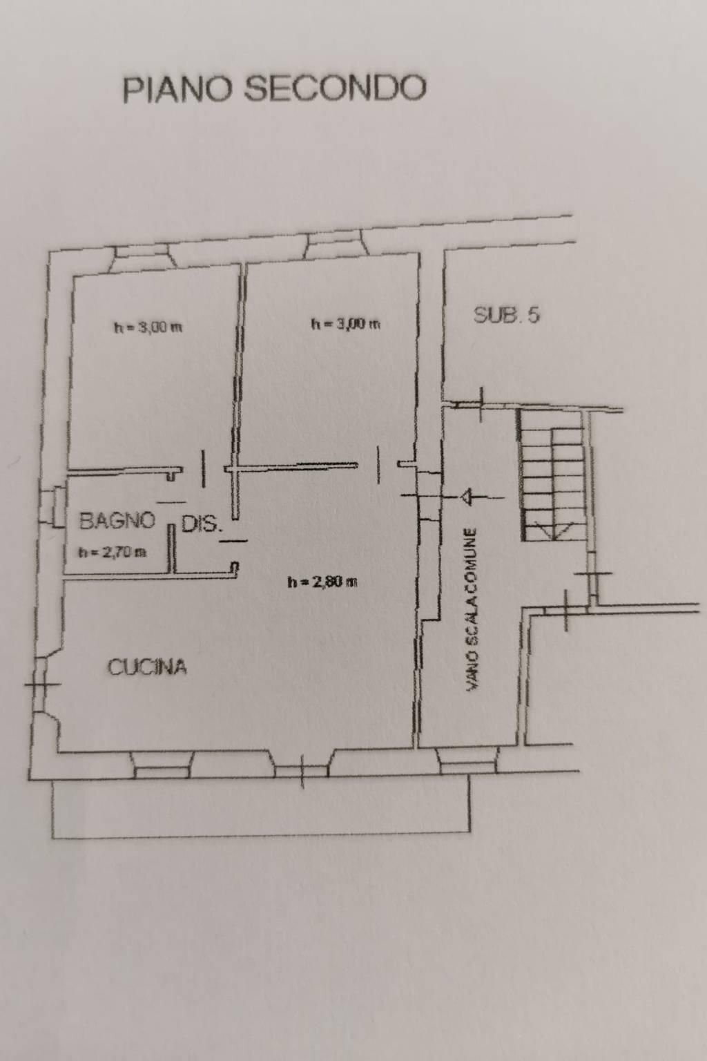 Trilocale via Giuseppe Botta, 1, Mondovì - planimetria 1