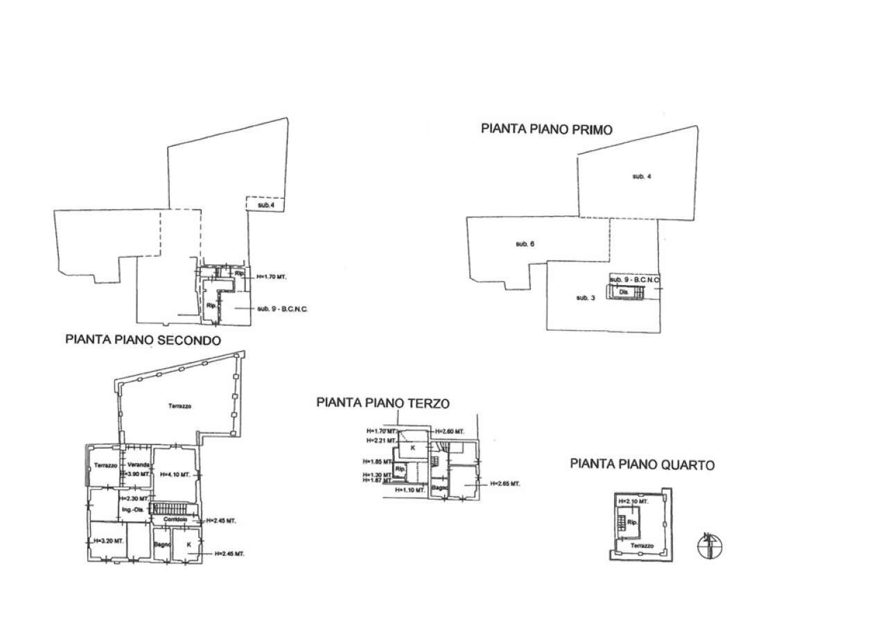 Planimetria1 - Casa indipendente via Madonna della Neve, Lavagna - planimetria 1