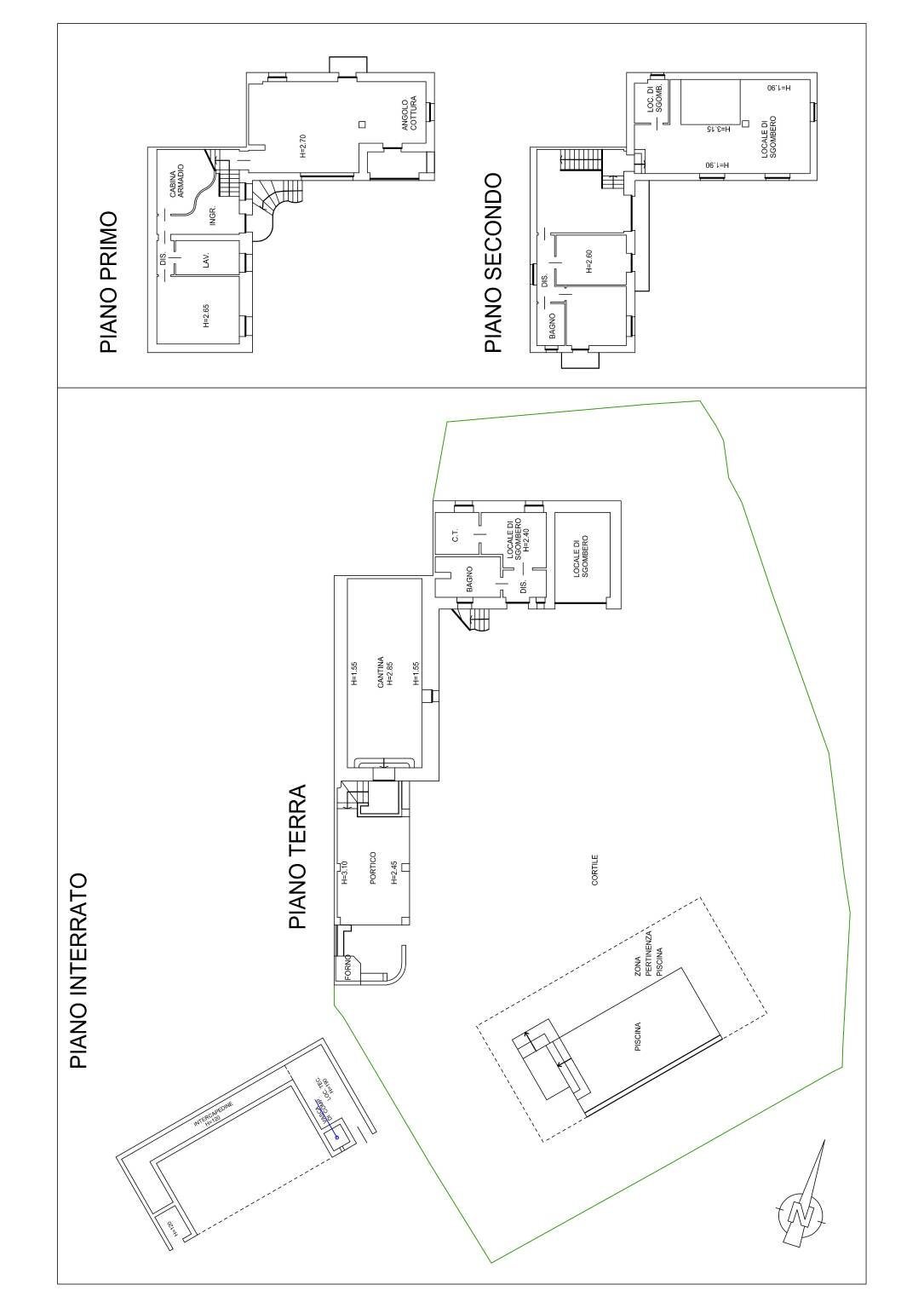 Rustic Regione Brussacco, Agliano Terme - floor plans 1