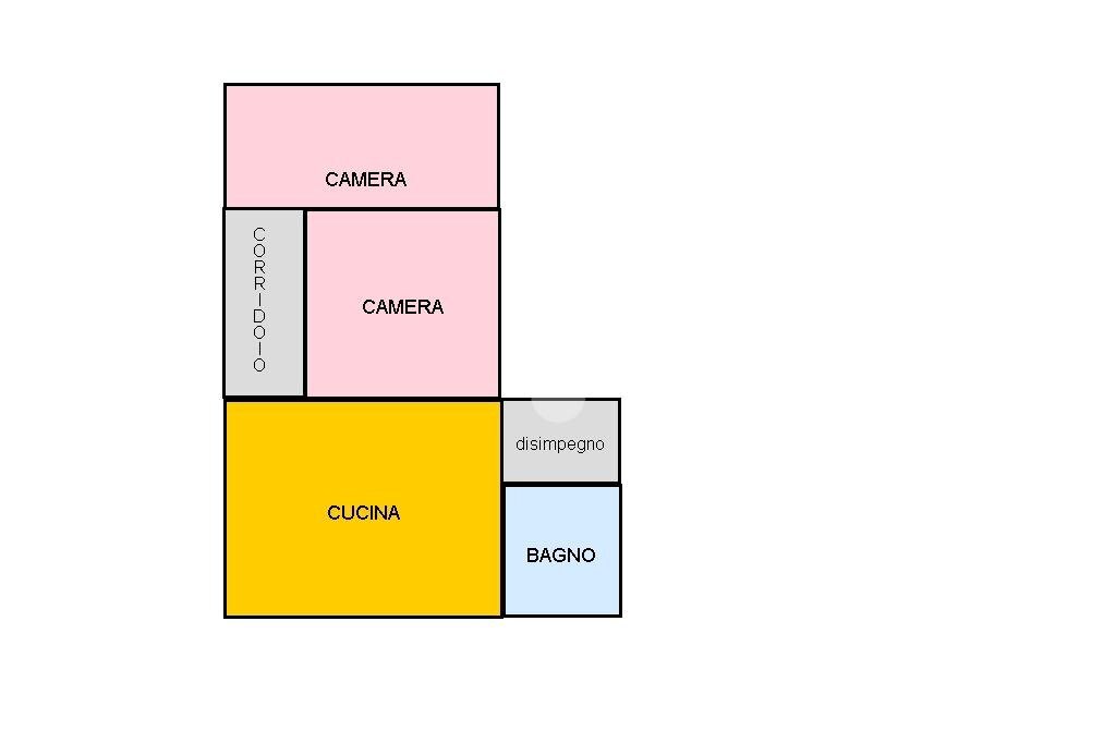 Three-room apartment Via Roma, Medesano - floor plans 1