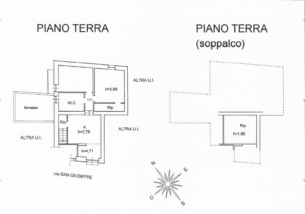 Casa semi indipendente vico San Giuseppe, 26, Foggia - planimetria 1