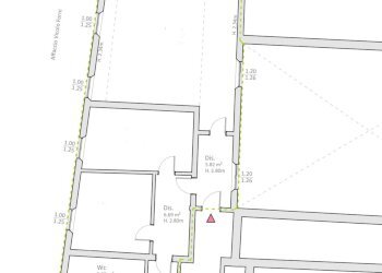 planimetria - Trilocale vicolo forni, Modena (zona Centro Storico) - foto 2