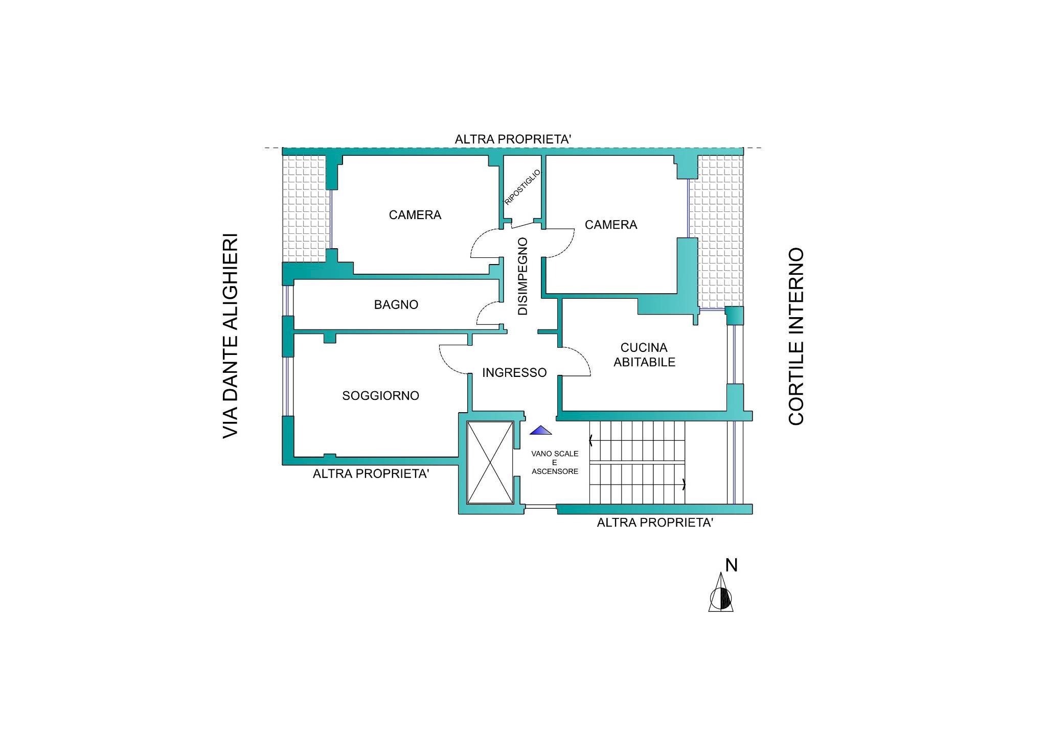Quadrilocale Piossasco - planimetria 1