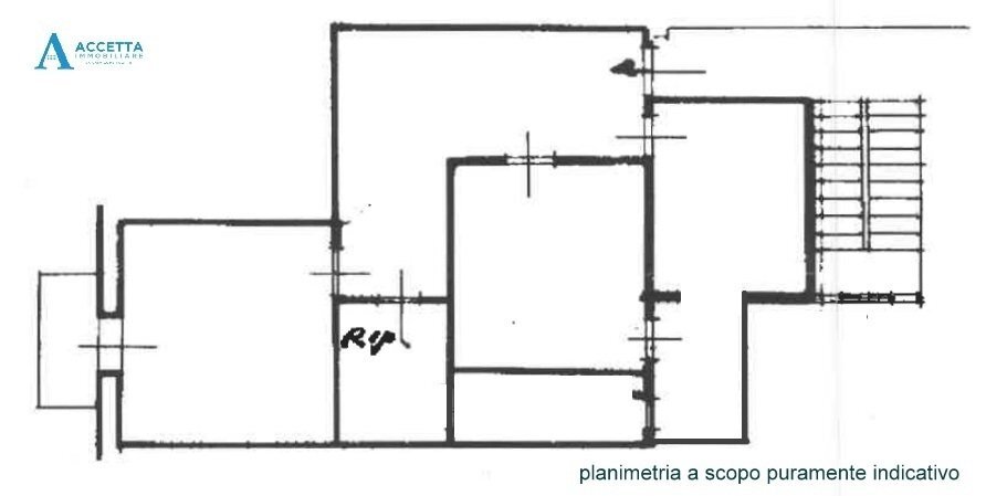 planimetria - Three-room apartment Via Rintone 28, Taranto - floor plans 1