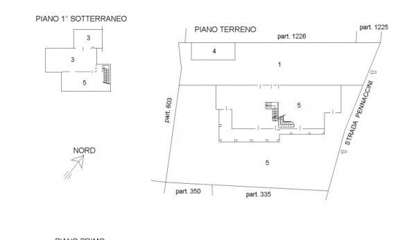 Villa strada Pennaccini, Bra - planimetria 1