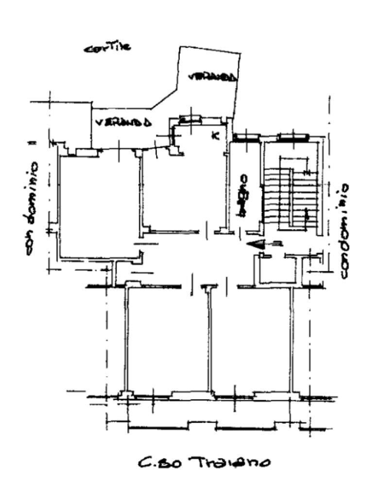 Four-room apartment Corso Traiano, Torino - floor plans 1