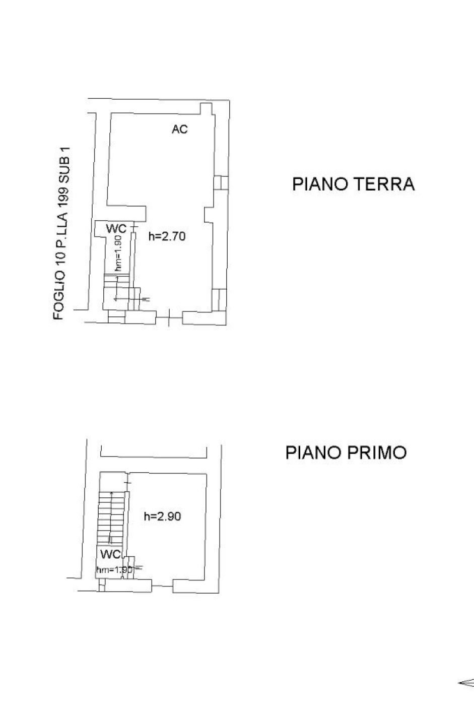 Bilocale via San Giovanni, Onano - planimetria 1