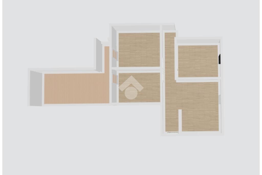 Three-room apartment Via Mazzini Giuseppe, Cossato - floor plans 1