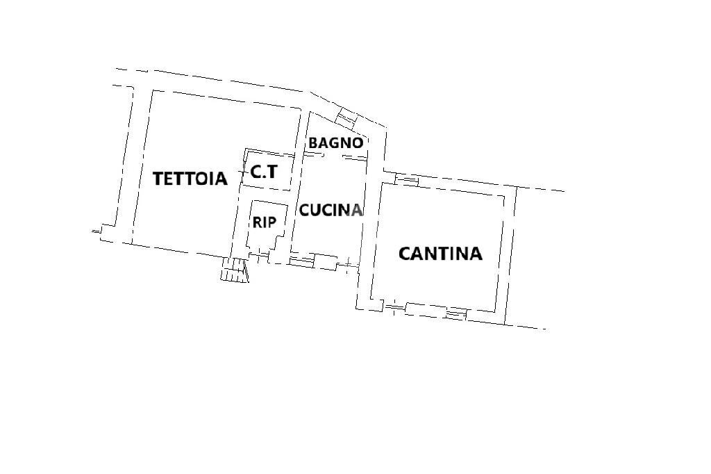 Semi-detached house Via Vecchia della Valle, Revello - floor plans 1