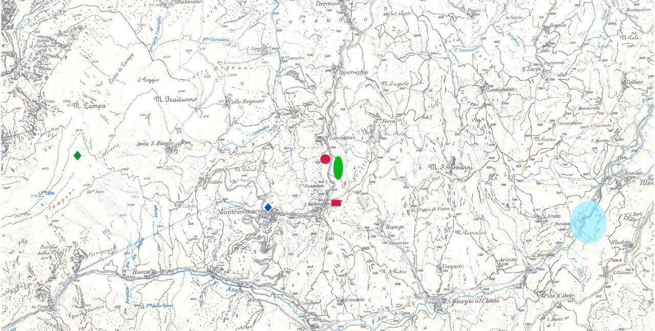 PIANTE (1).jpg - Terreno edificabile W84P+2X Montemonaco AP, Italia, Montemonaco - planimetria 1