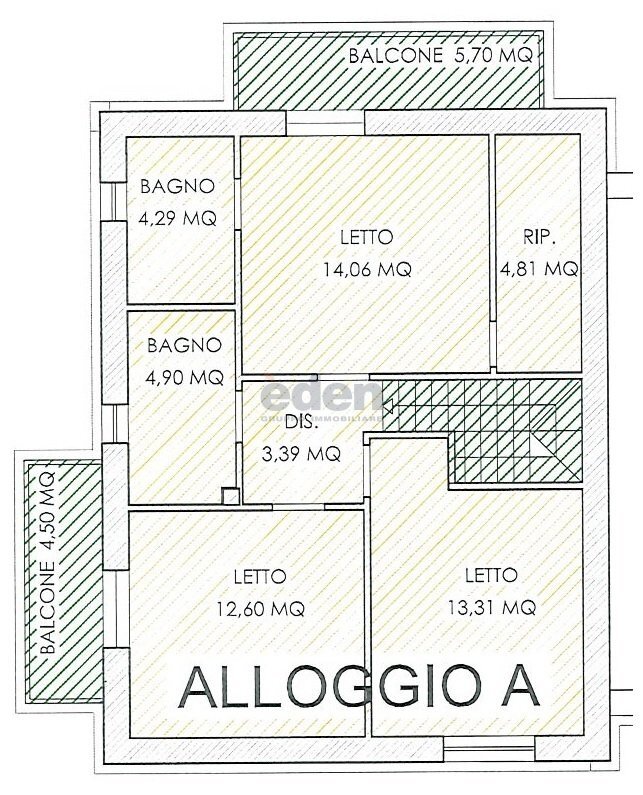Tipologia A P.1.jpg - Villa Via Pietro Melecchi SNC, Castelfranco Emilia - planimetria 1