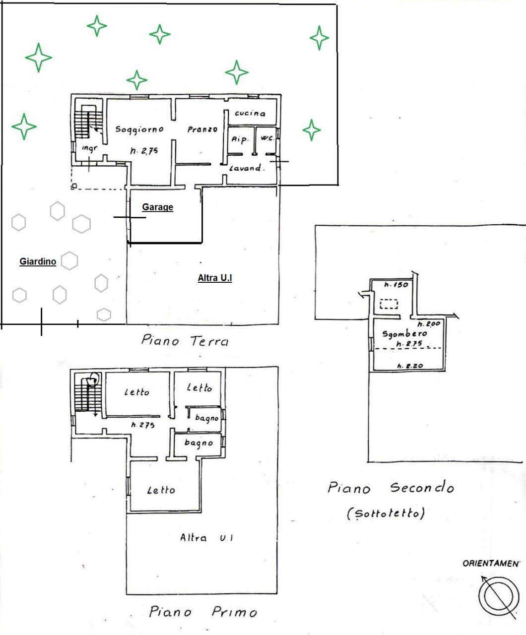 Porzione di casa Massa Lombarda - planimetria 1