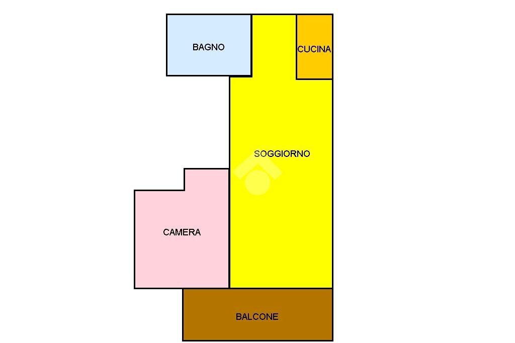 Monolocale Via Amedeo Modigliani, Cesenatico - planimetria 1