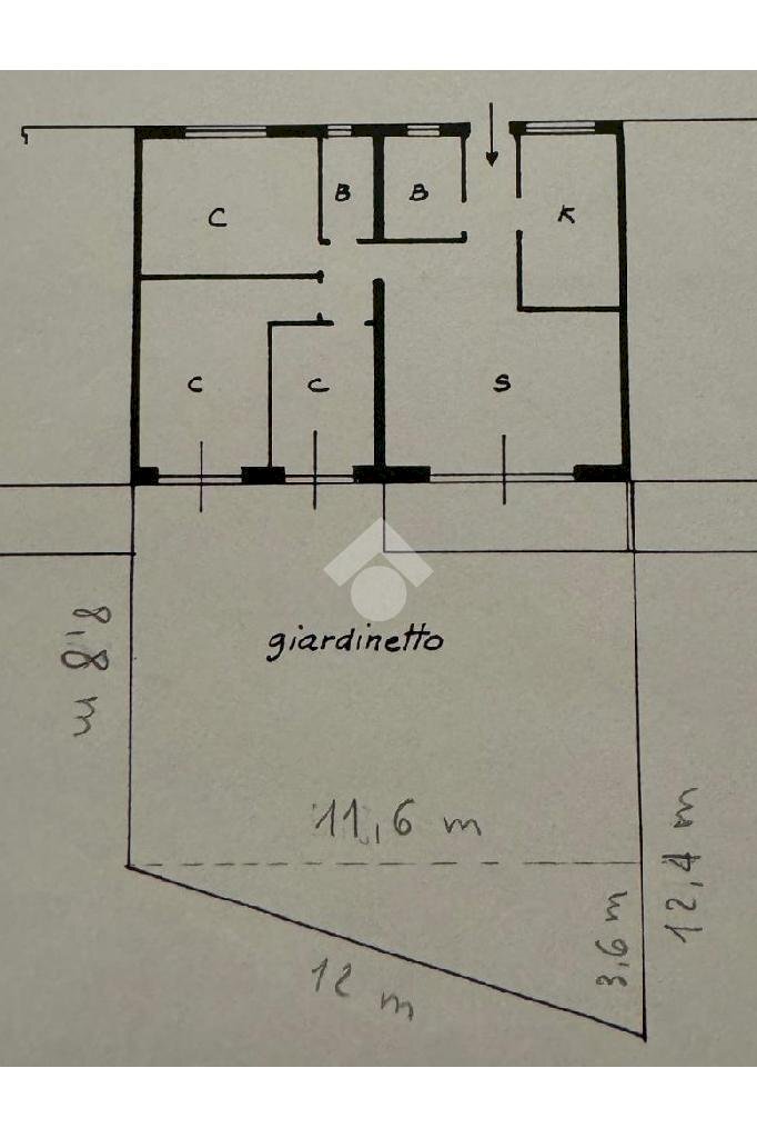 Quadrilocale Via Duccio di Buoninsegna, Assago - planimetria 1