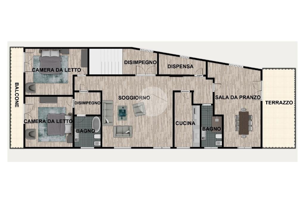 Portion of a house Str. Montegrazie, Imperia - floor plans 1