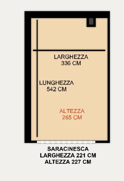 planimetria box.jpg - Box Via Alcide De Gasperi 129, Campomorone - floor plans 1