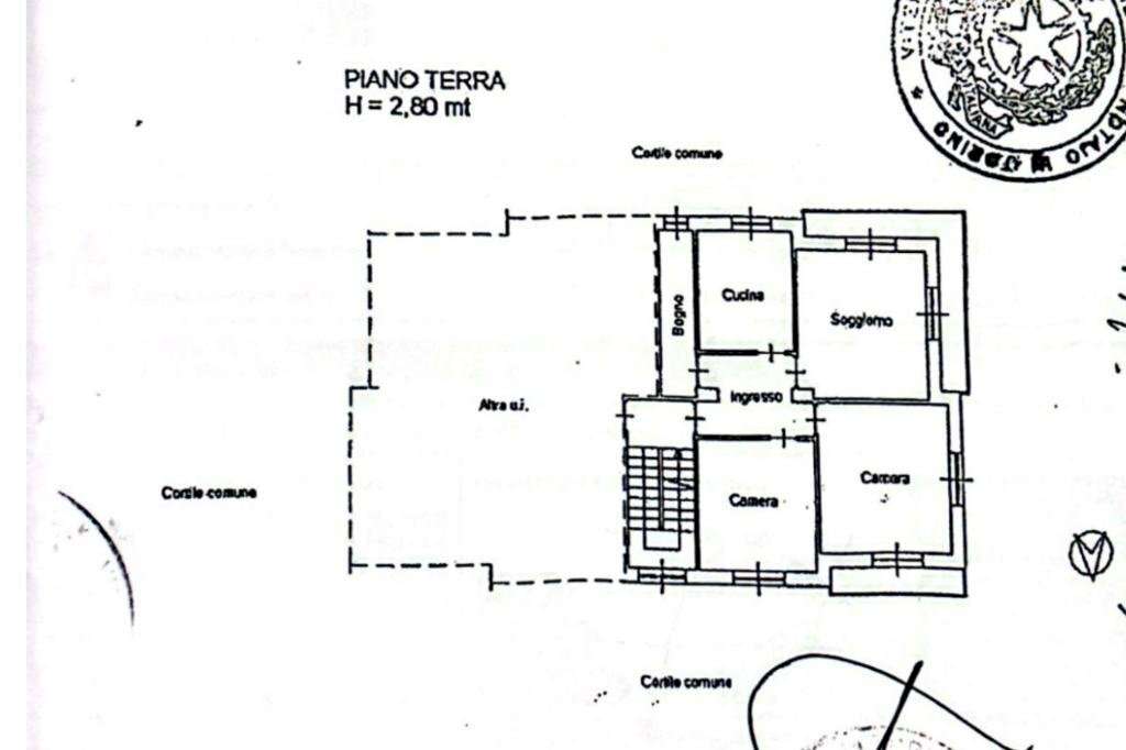 Quadrilocale Frazione Cresto, Ala di Stura - planimetria 1