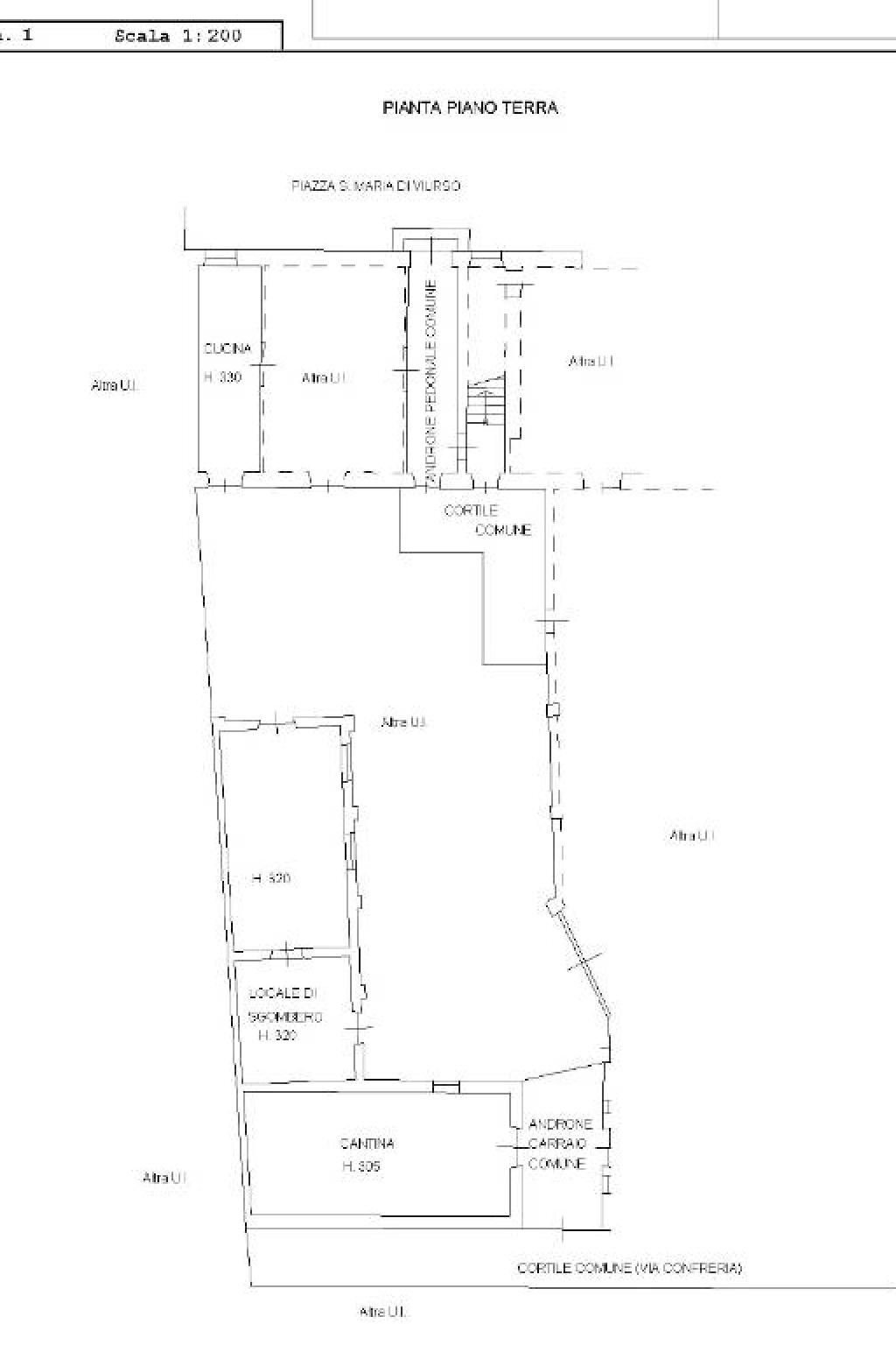 Independent house piazza Santa Maria di Viurso, 1, Carmagnola - floor plans 1