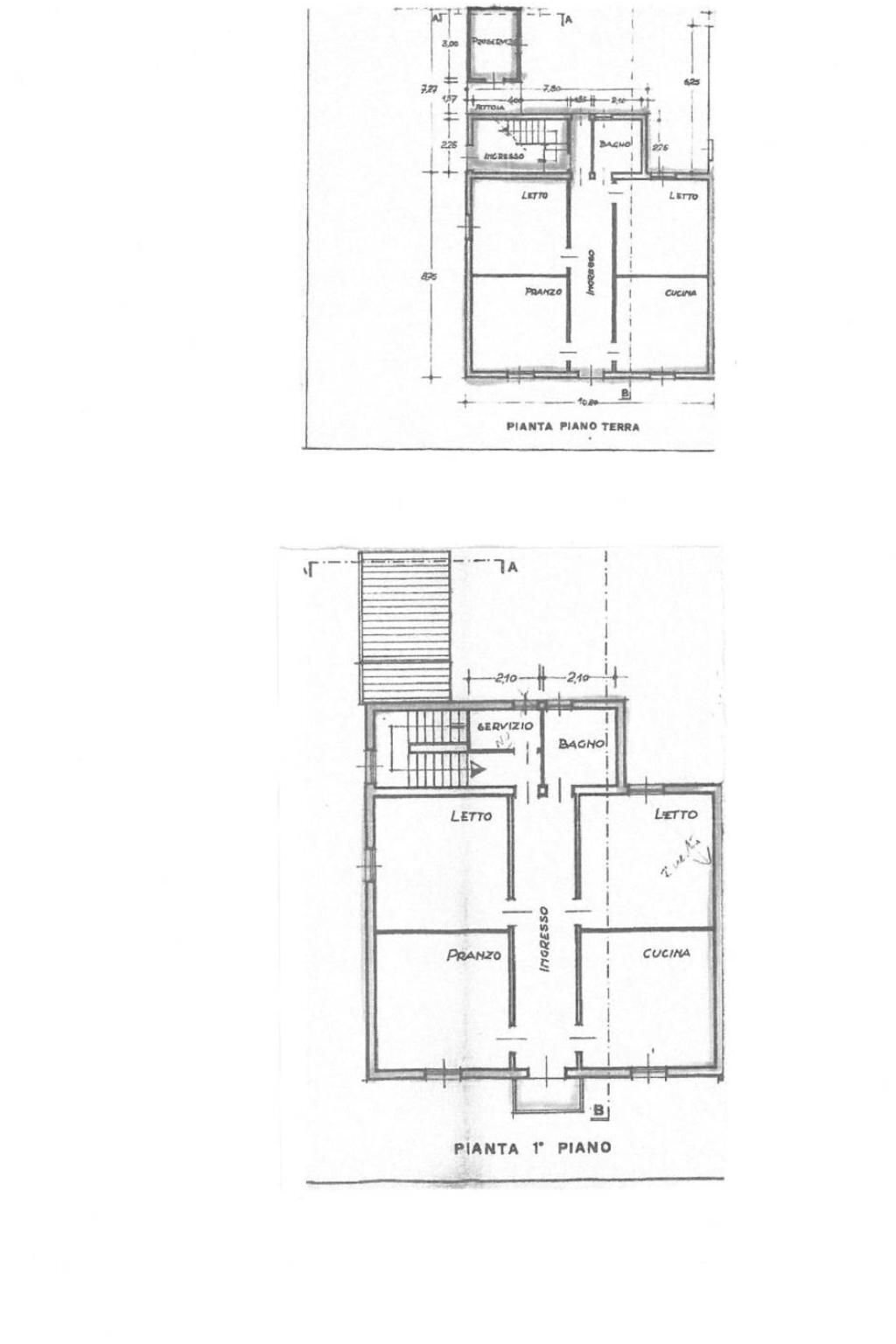 Villa via Stefano Ortolani, Ravenna (neighborhood Porto Corsini) - floor plans 1