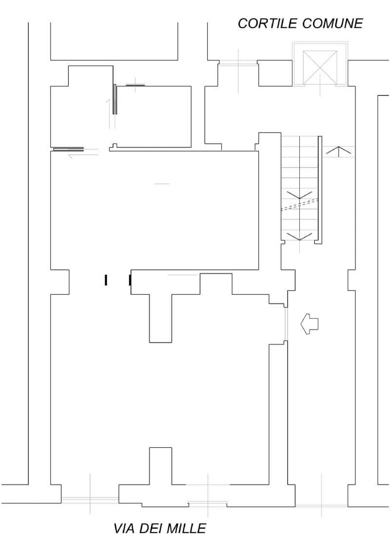 Planimetria - Trilocale via DEI MILLE, 40, Torino (zona Centro) - planimetria 1
