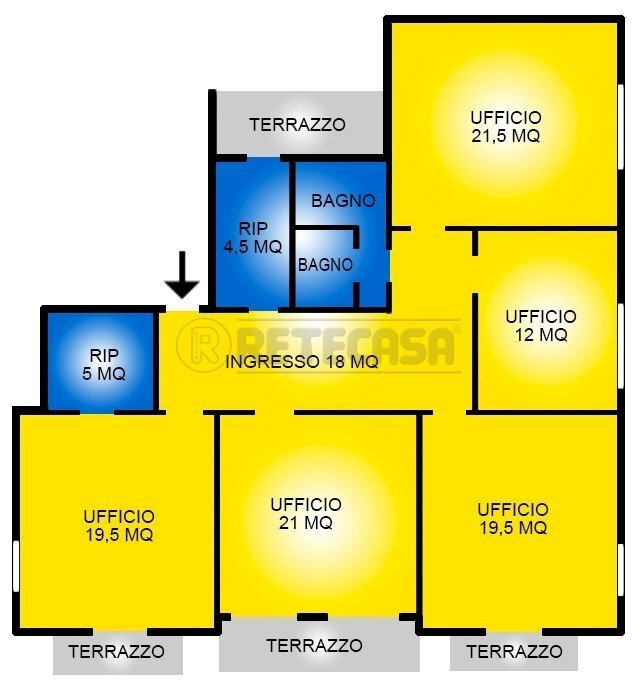 Planimetria.jpg - Ufficio Viale G. Trissino, Vicenza - planimetria 1