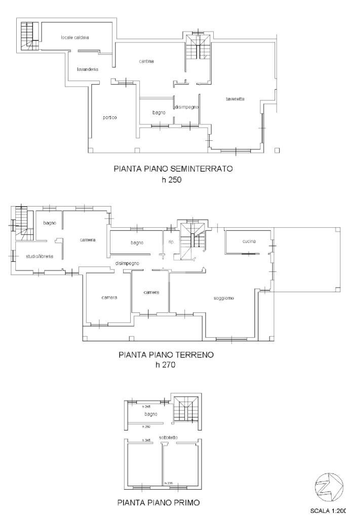 Villa Via buggie, Valdilana - floor plans 1