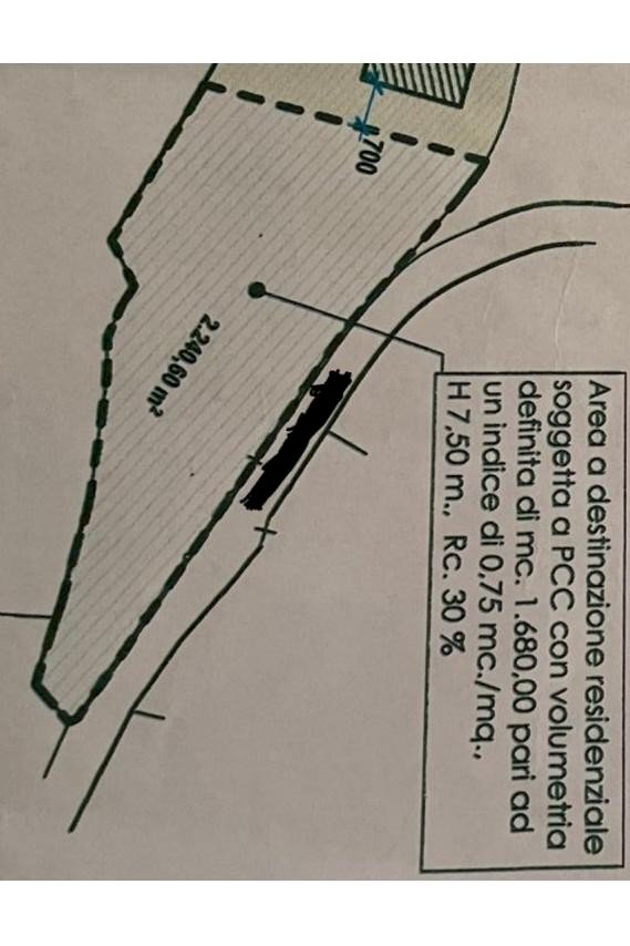 Terreno edificabile via Ciclamini, Luzzana - planimetria 1