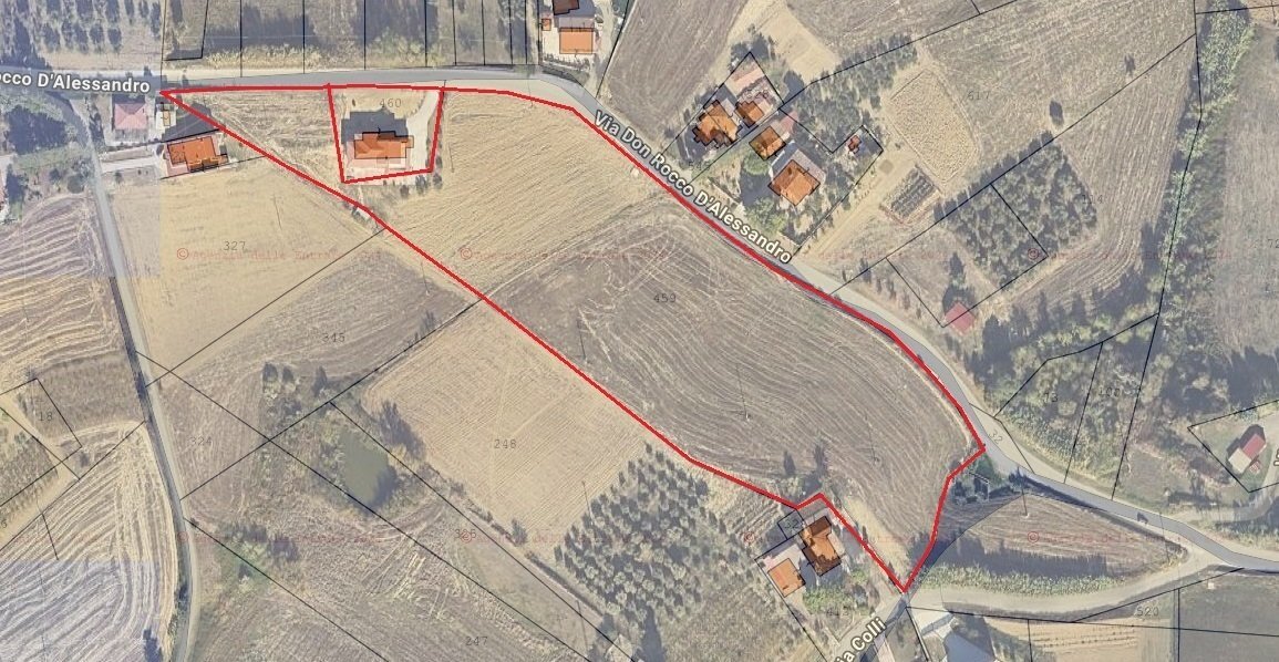 planimetria - Terreno agricolo Via Don Rocco D'Alessandro 47, Manoppello - planimetria 1