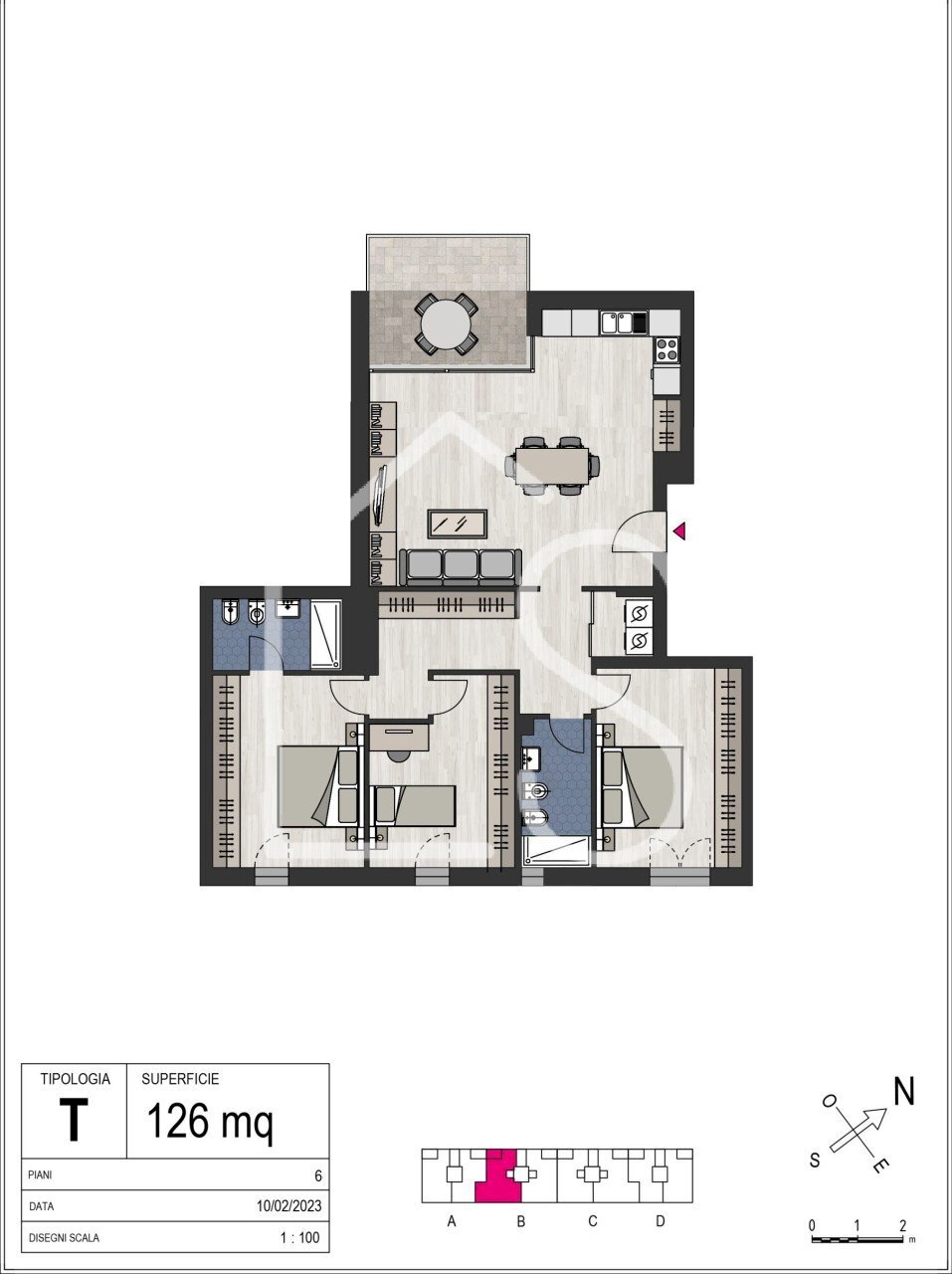 T.jpg - Appartamento Bologna - planimetria 1