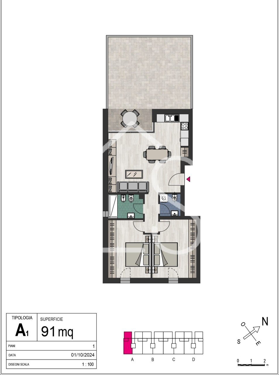 A1.jpg - Appartamento Bologna - planimetria 1