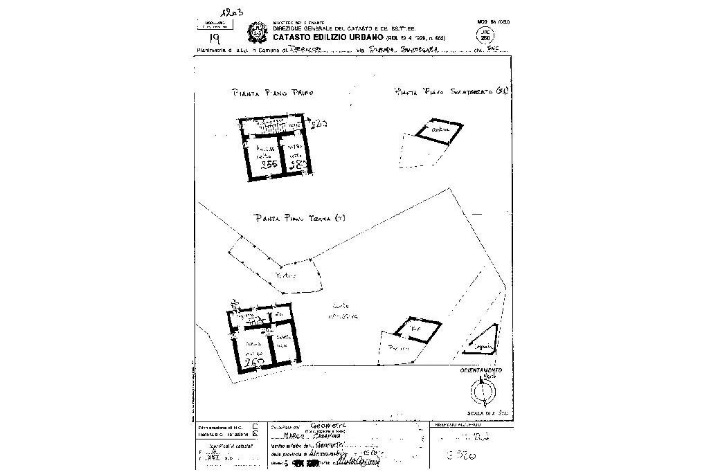 Independent house Frazione Gropparo, Dernice - floor plans 1