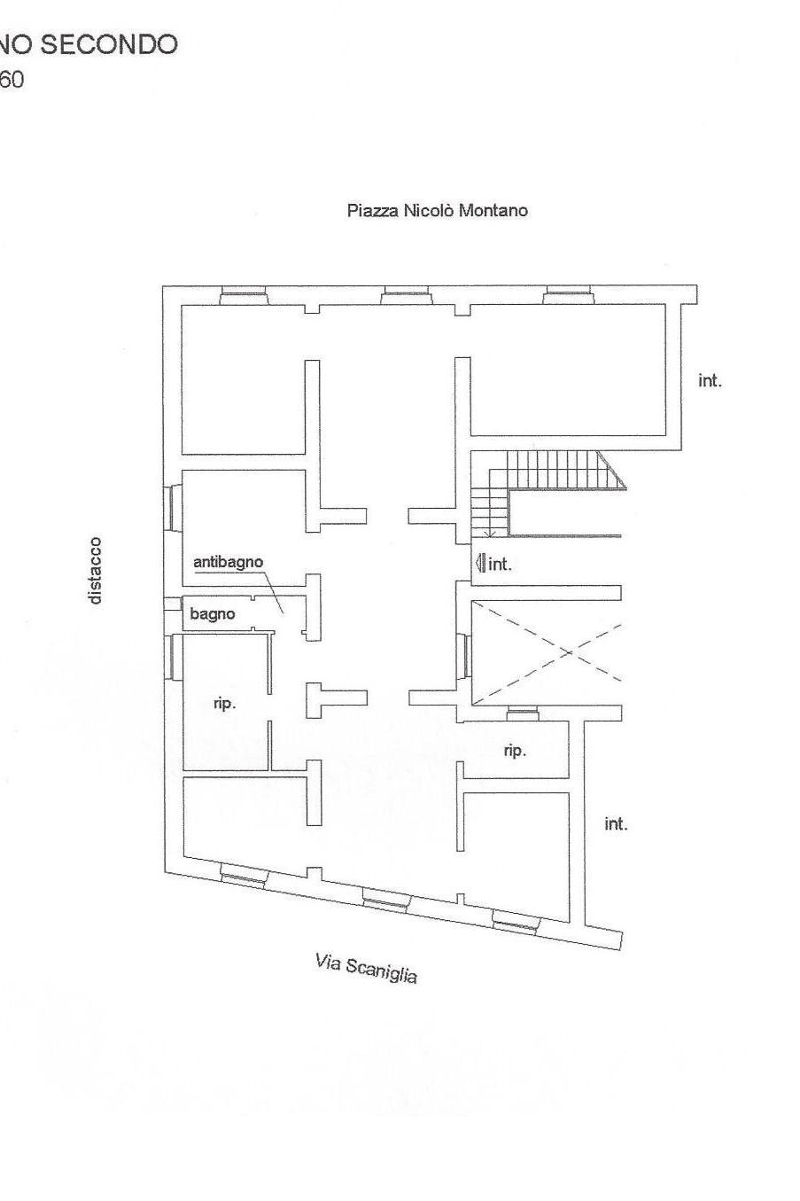 Apartment piazza Nicolò Montano, 2a, Genova (neighborhood Sampierdarena) - floor plans 1