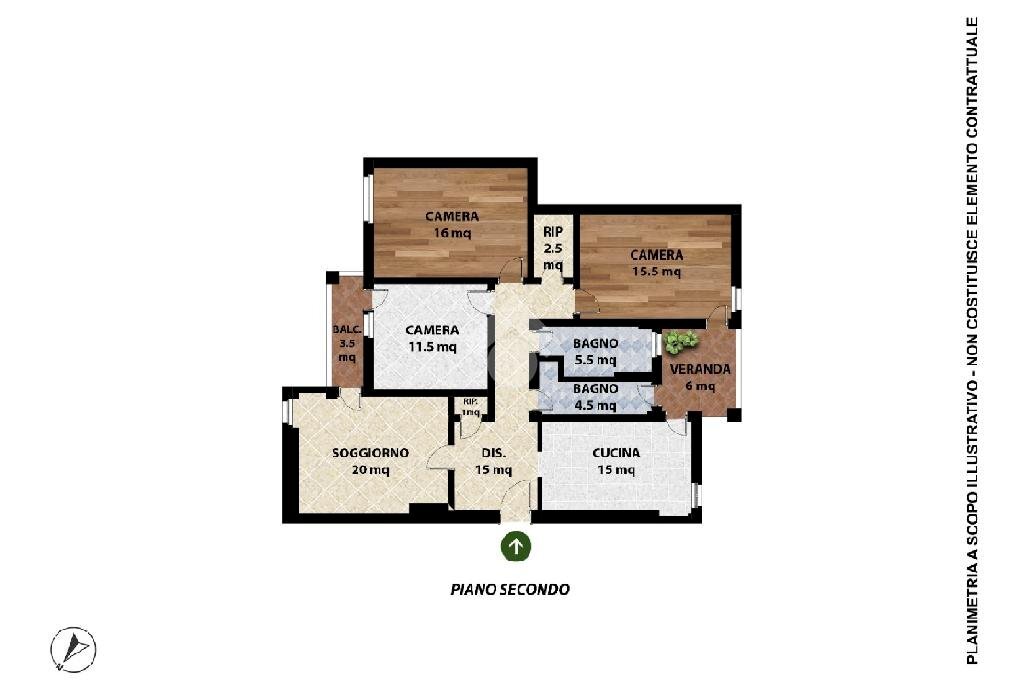 Apartment Strada Degli Inversegni, Luserna San Giovanni - floor plans 1