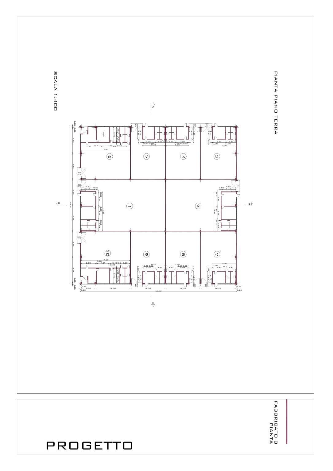 Capannone Zoppola - planimetria 1