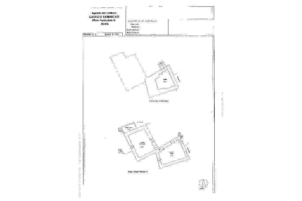 Trilocale Frazione Cors, Fénis - planimetria 1