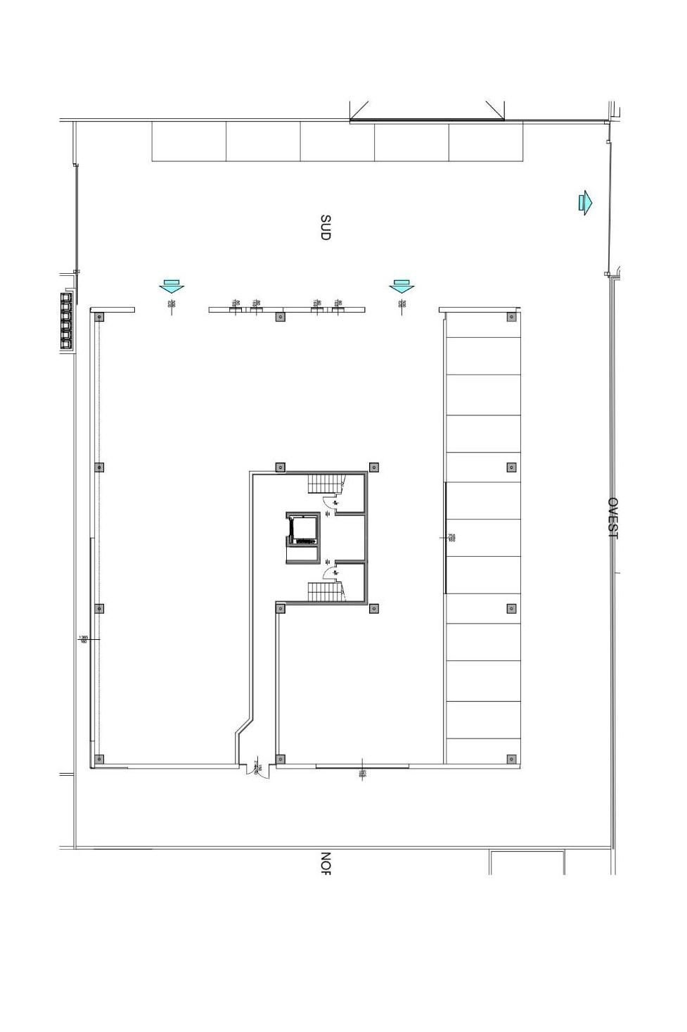 Capannone via Ospiate, Rho - planimetria 1