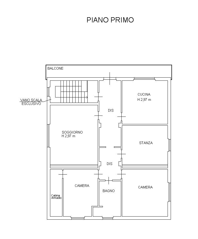 planimetria 1° piano.jpg - Casa indipendente Torbole Casaglia - planimetria 1