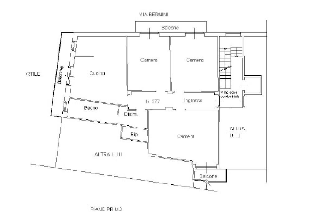 Four-room apartment Corso Santo Ignazio da Santhià, Santhià - floor plans 1