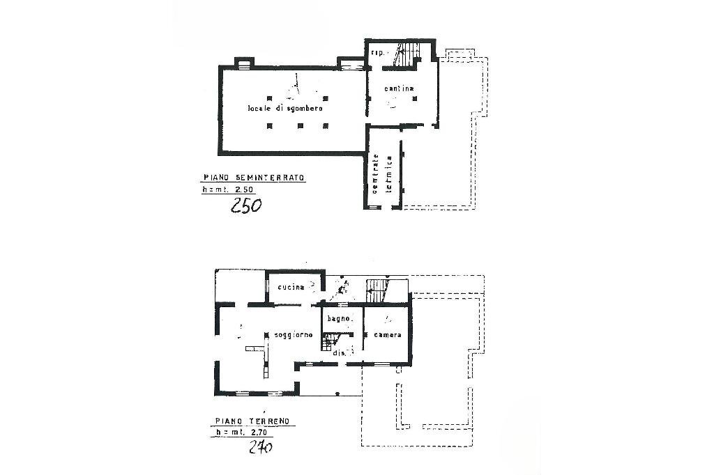 Casa semi indipendente Via Prov. Valchiusella, Val di Chy - planimetria 1