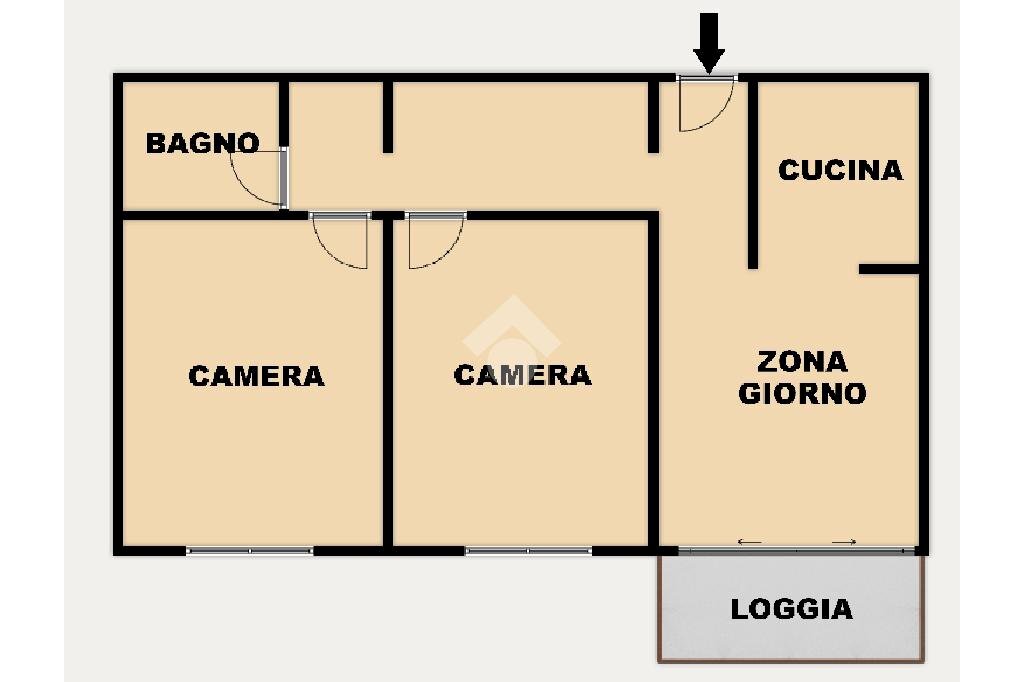 Trilocale Via Carlo Linneo, Genova - planimetria 1