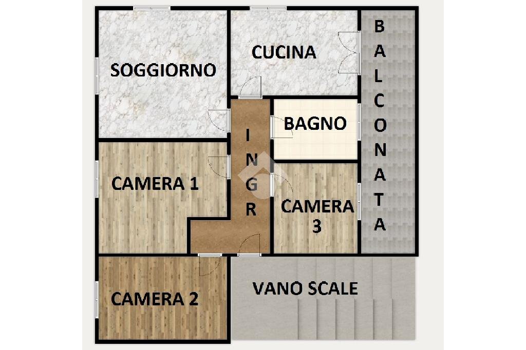 Apartment Via Frugone, Busalla - floor plans 1