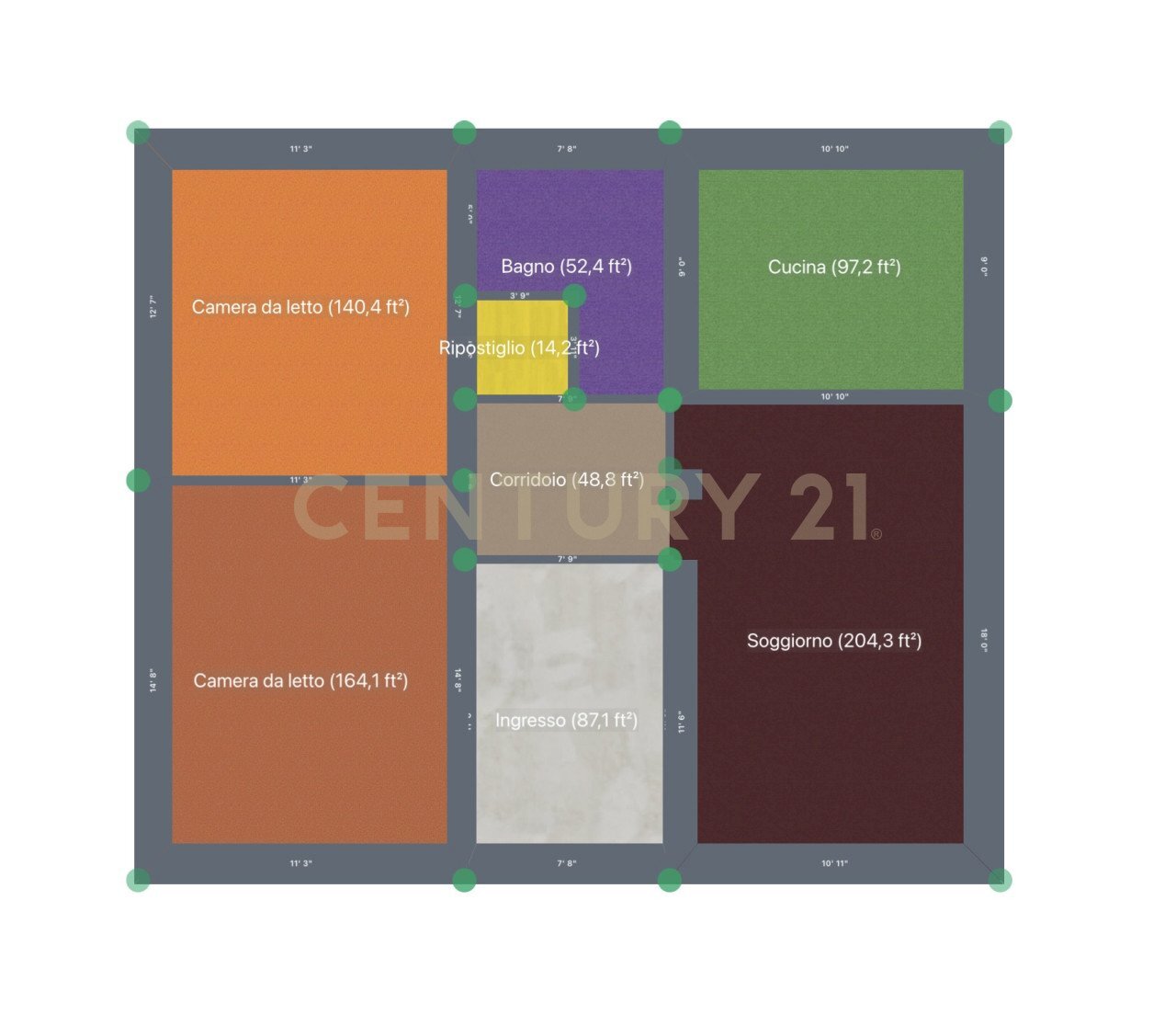 Apartment Roccastrada - floor plans 1