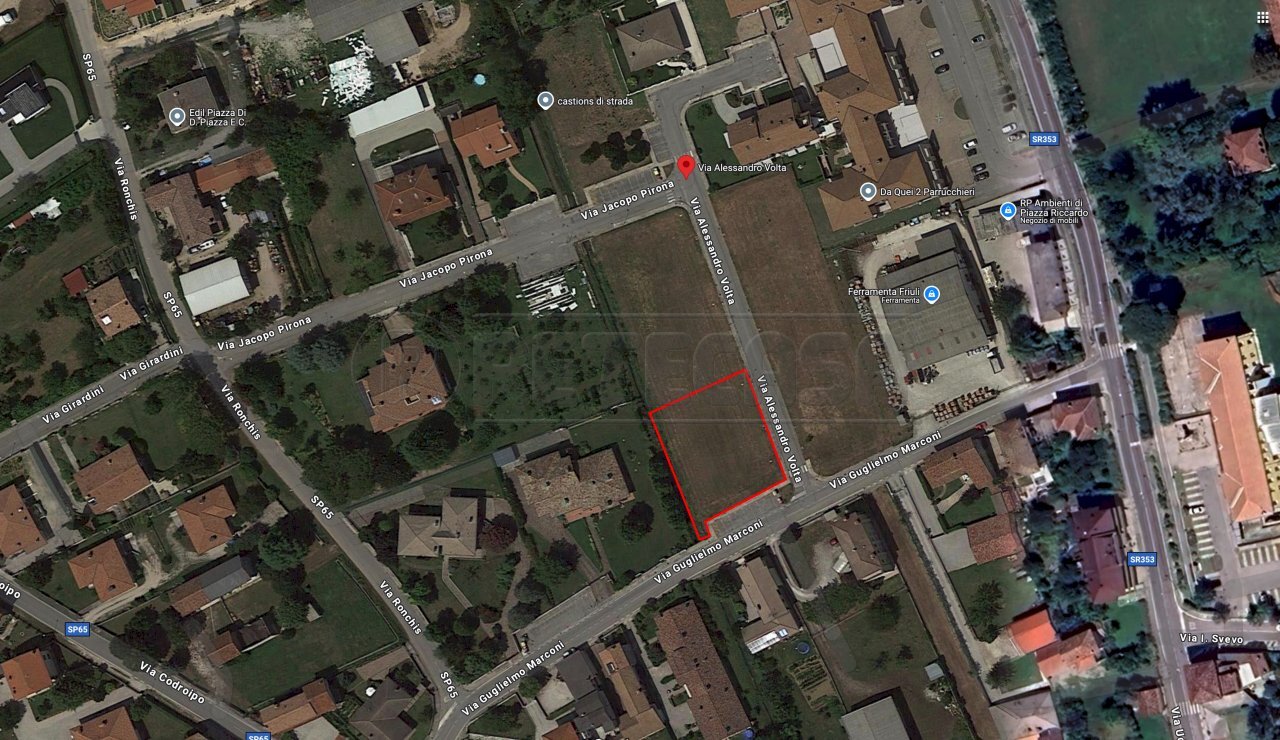 SATELLITARE3 - Terreno edificabile VIA ALESSANDRO VOLTA, Castions di Strada - planimetria 1