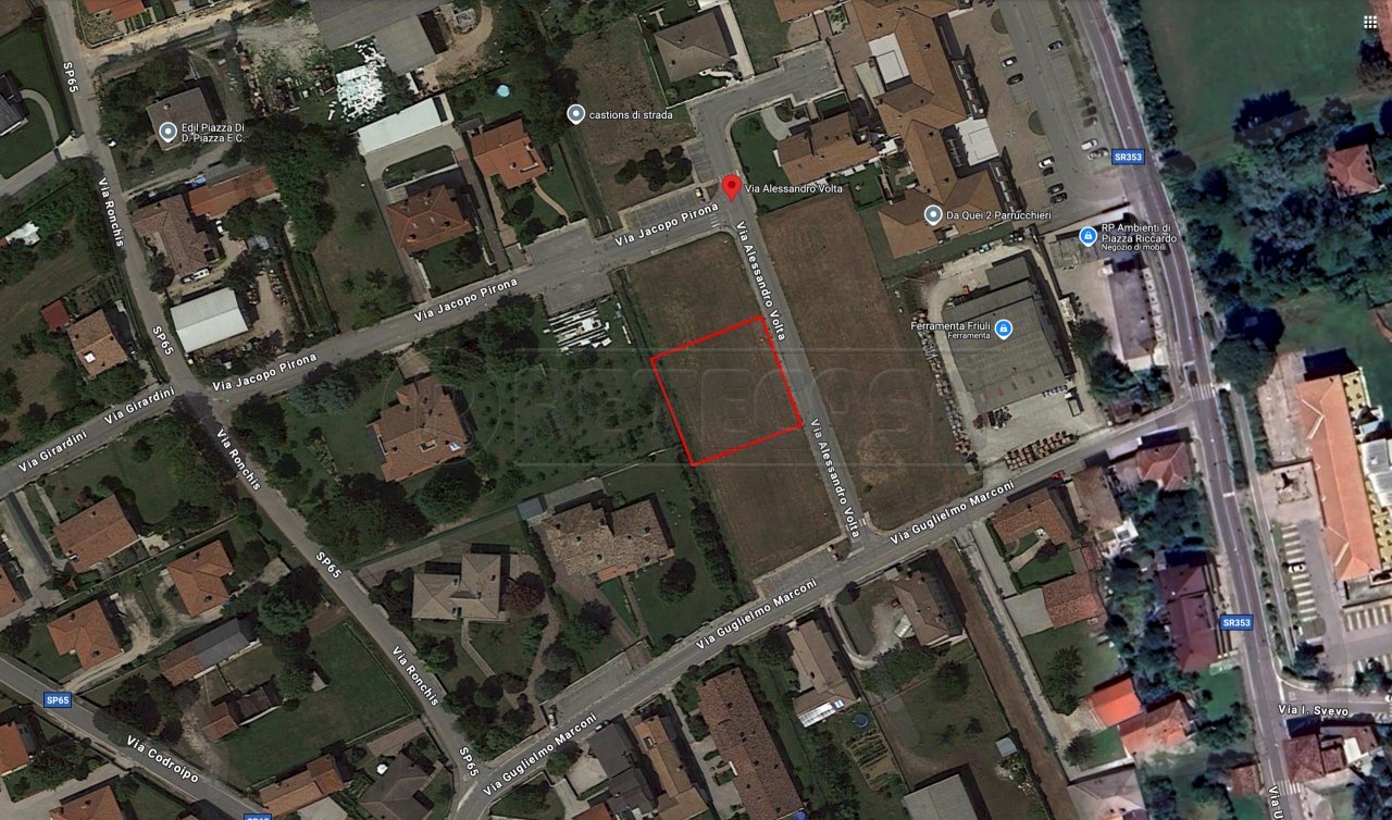 SATELLITARE3 - Building land Via ALESSANDRO VOLTA, Castions di Strada - floor plans 1