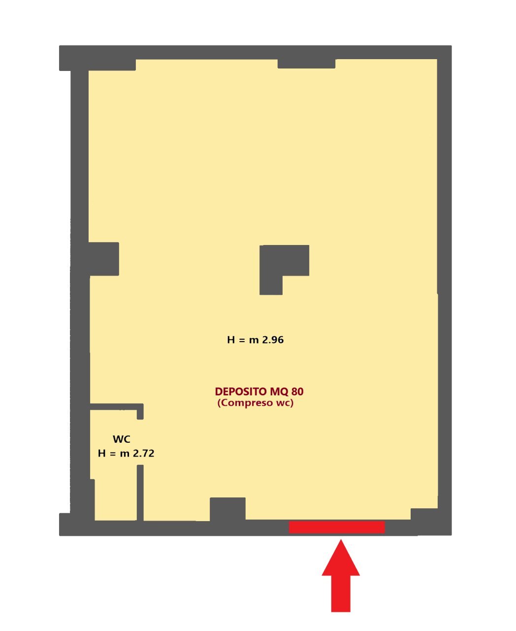 planimetria - Magazzino VIA PIETRO AGOSTI  SNC, Sanremo - planimetria 1