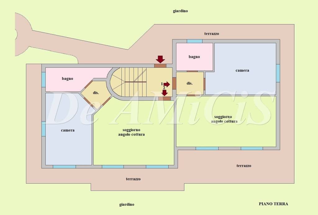 Planimetria - Terreno edificabile Bordighera - foto 2