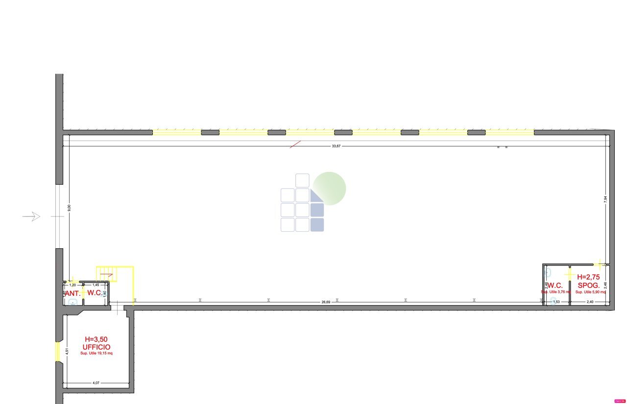 PLANIMETRIA - Locale Commerciale Via Francesco Pera 88, Livorno - planimetria 1