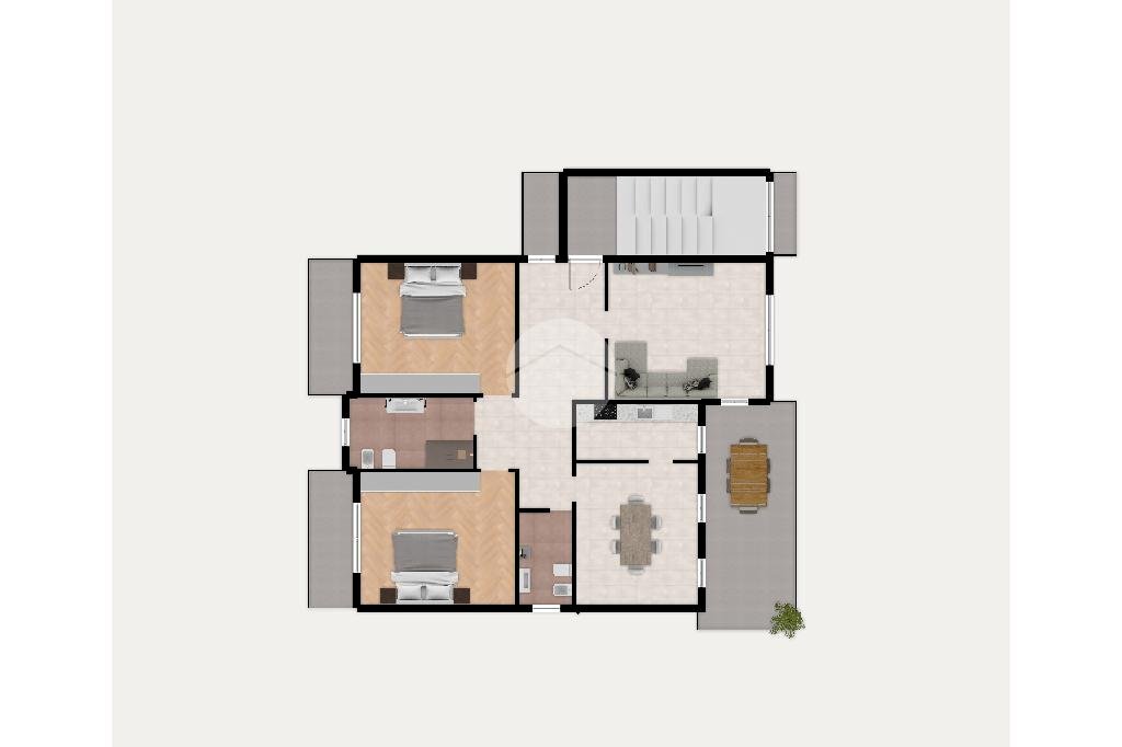 Portion of a house Via P. Ghidoli, Vittuone - floor plans 1